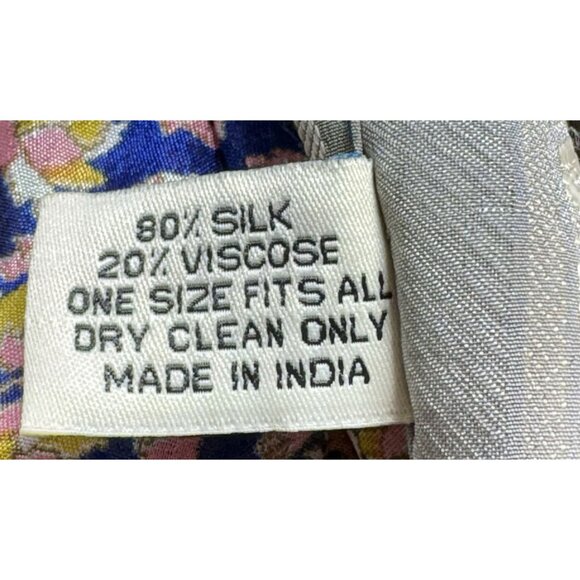 Women Silk Wrap Skirts Bundle of 2 One Size Multicolor Boho Sari Festive 5-5 - Picture 6 of 15